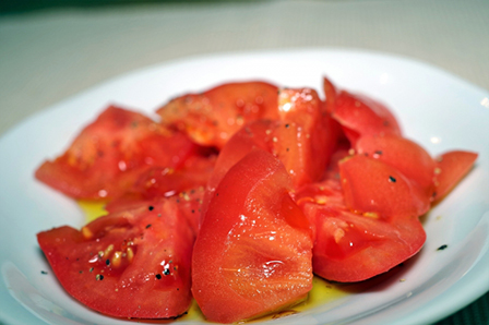 ガーリックオイルのトマトサラダの画像